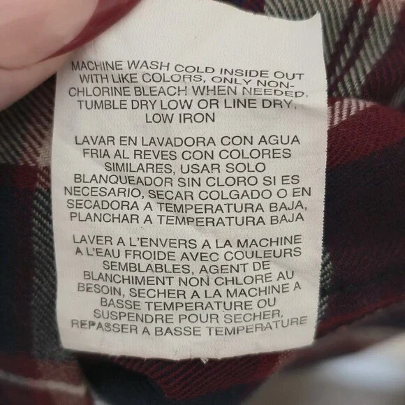 Wrangler ATG All Terrain Gear Plaid Flannel Shirt – Men’s XL - Picture 10 of 10